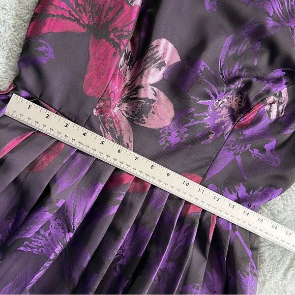 ⬇️REDUCED!! ADRIANNA PAPELL | Purple Floral Gown Women's Size 12 - Picture 7 of 16